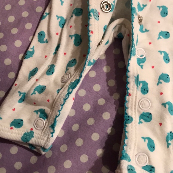 Baby Whale Pattern Onezie - Picture 4 of 5